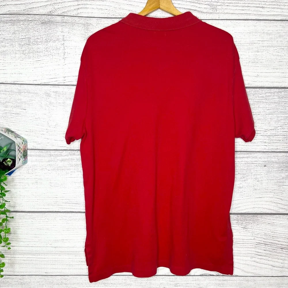 Polo by Ralph Lauren Men's Red Polo Shirt Size XL Custom Fit
